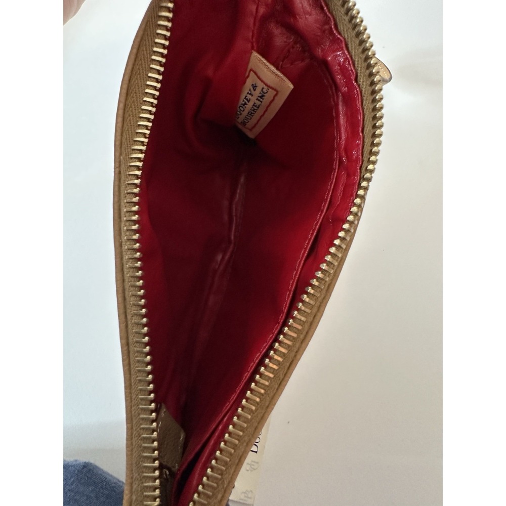 Dooney & Bourke Zip Clutch Wristlet‎ Wallet Natural Small Designer Y2K New - Picture 8 of 8